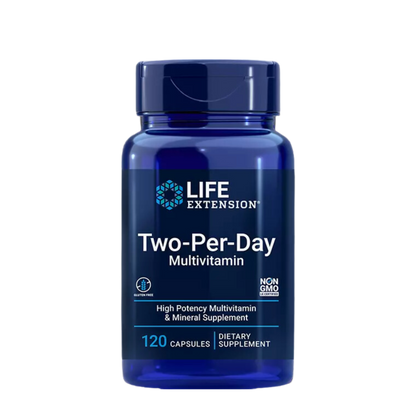 Multivitamínico Two-Per-Day, 120 Tabletas – Life Extension-Wellu