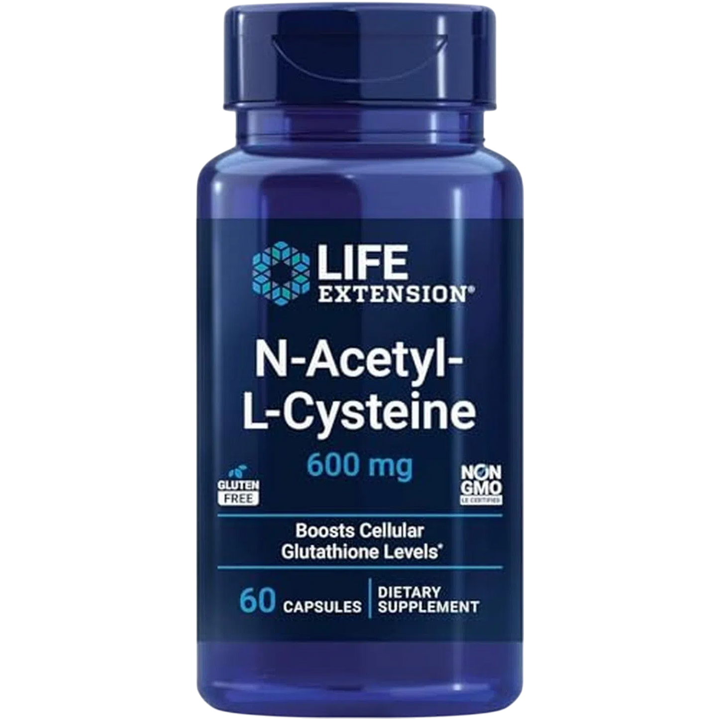 N-Acetil L-Cisteína 600 mg, 60 Caps – Life Extension-Wellu