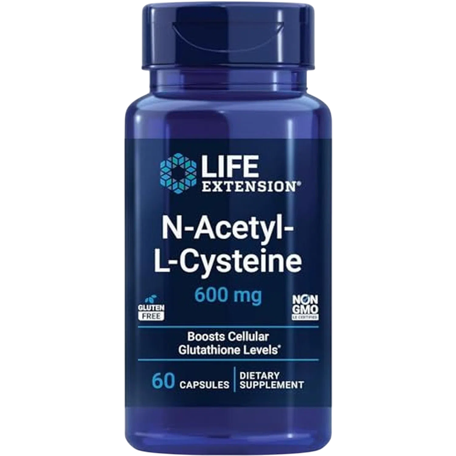 N-Acetil L-Cisteína 600 mg, 60 Caps – Life Extension-Wellu