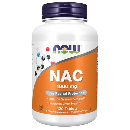 NAC 1000 mg, 120 Tabletas – NOW Foods-Wellu