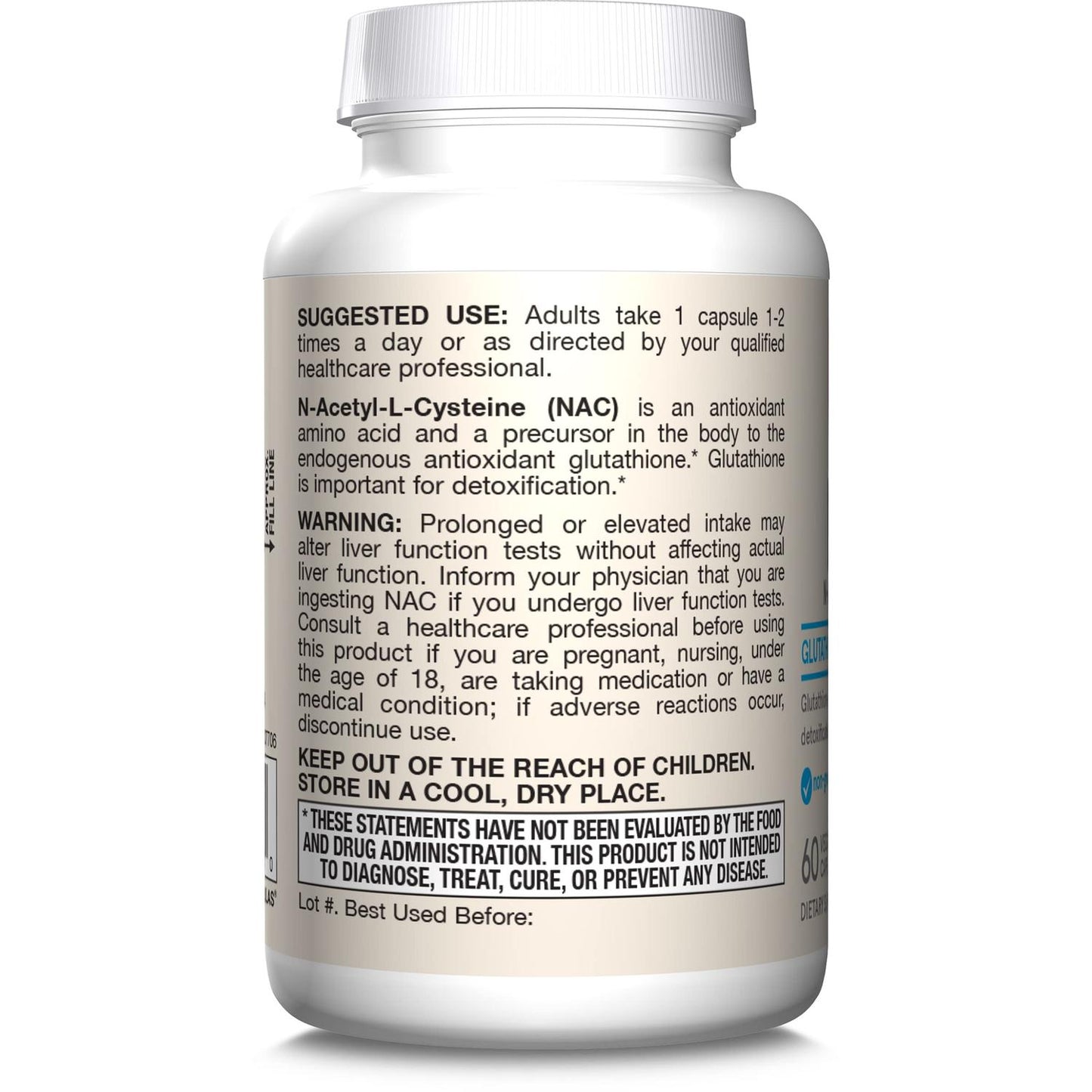 NAC 500mg, 60 Vegcap – Jarrow Formulas-Wellu