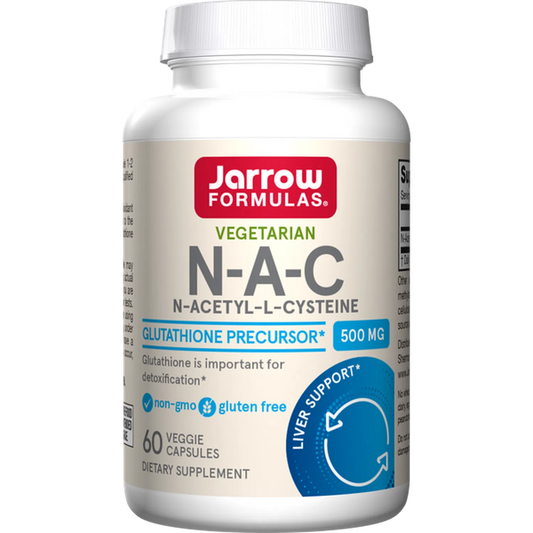 NAC 500mg, 60 Vegcap – Jarrow Formulas-Wellu