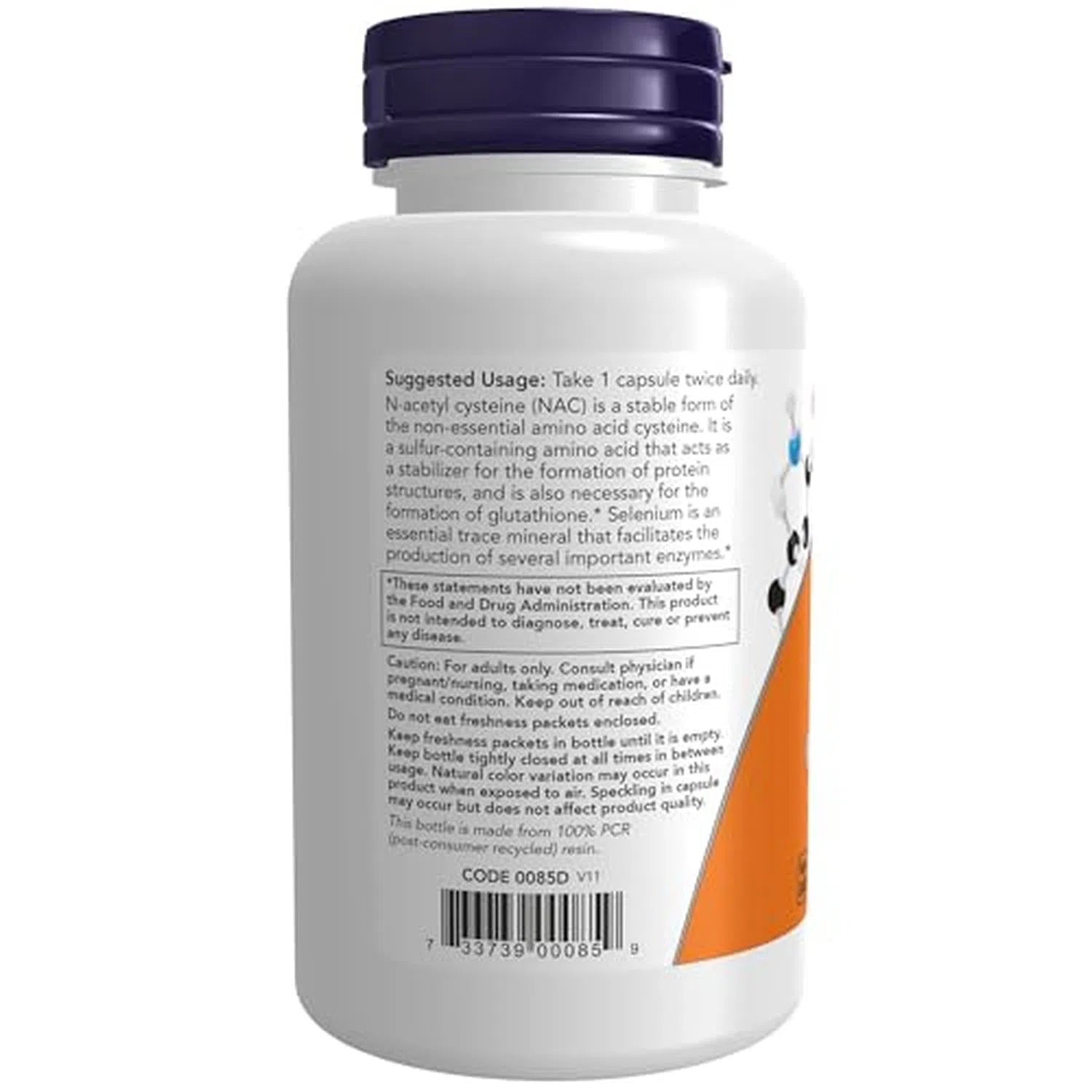 NAC 600 mg, 100 Capsules – NOW Foods-Wellu