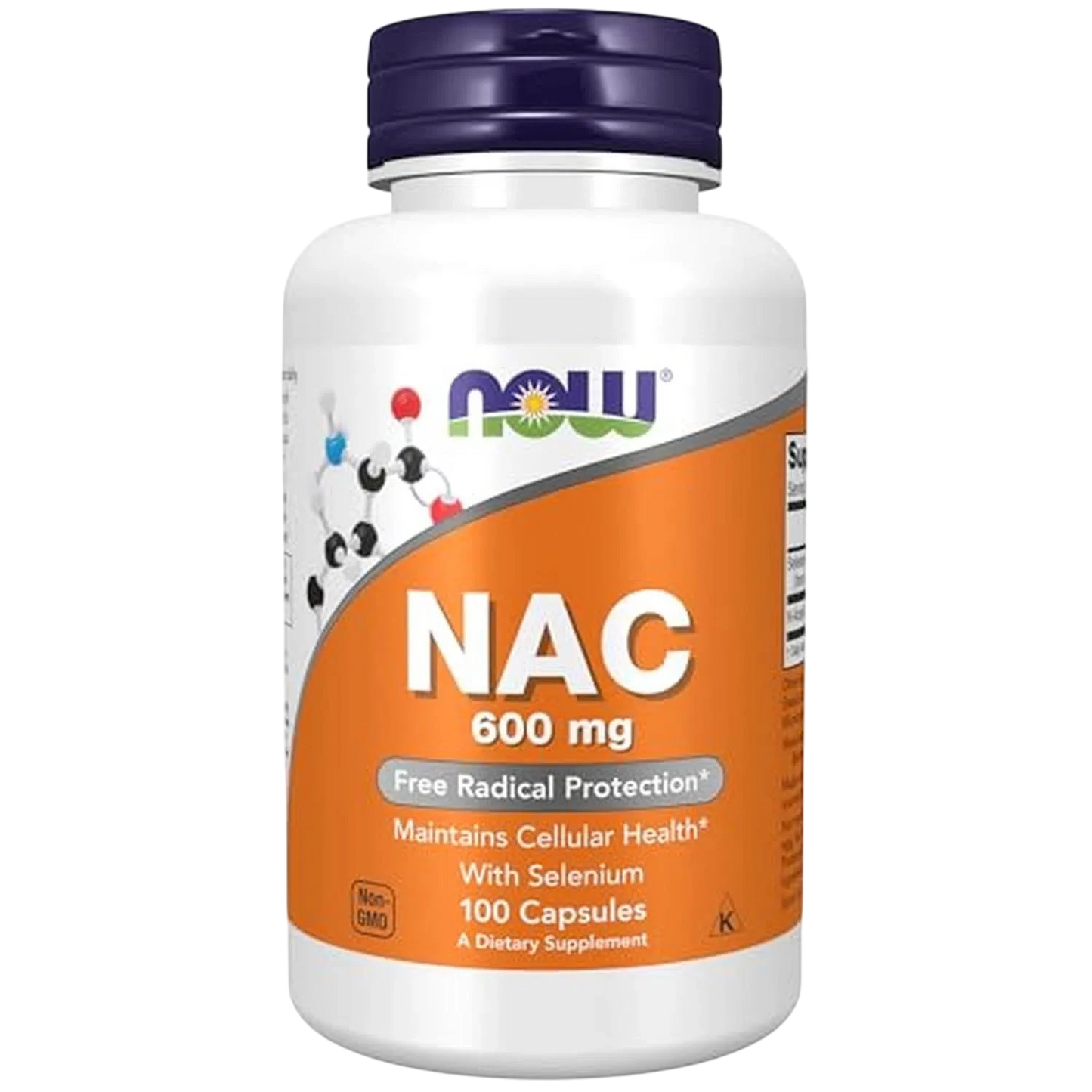 NAC 600 mg, 100 Capsules – NOW Foods-Wellu