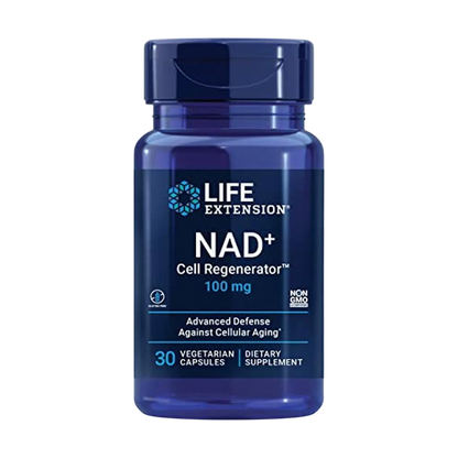 NAD+ Regenerador Celular 100mg, 30 Caps – Life Extension-Wellu