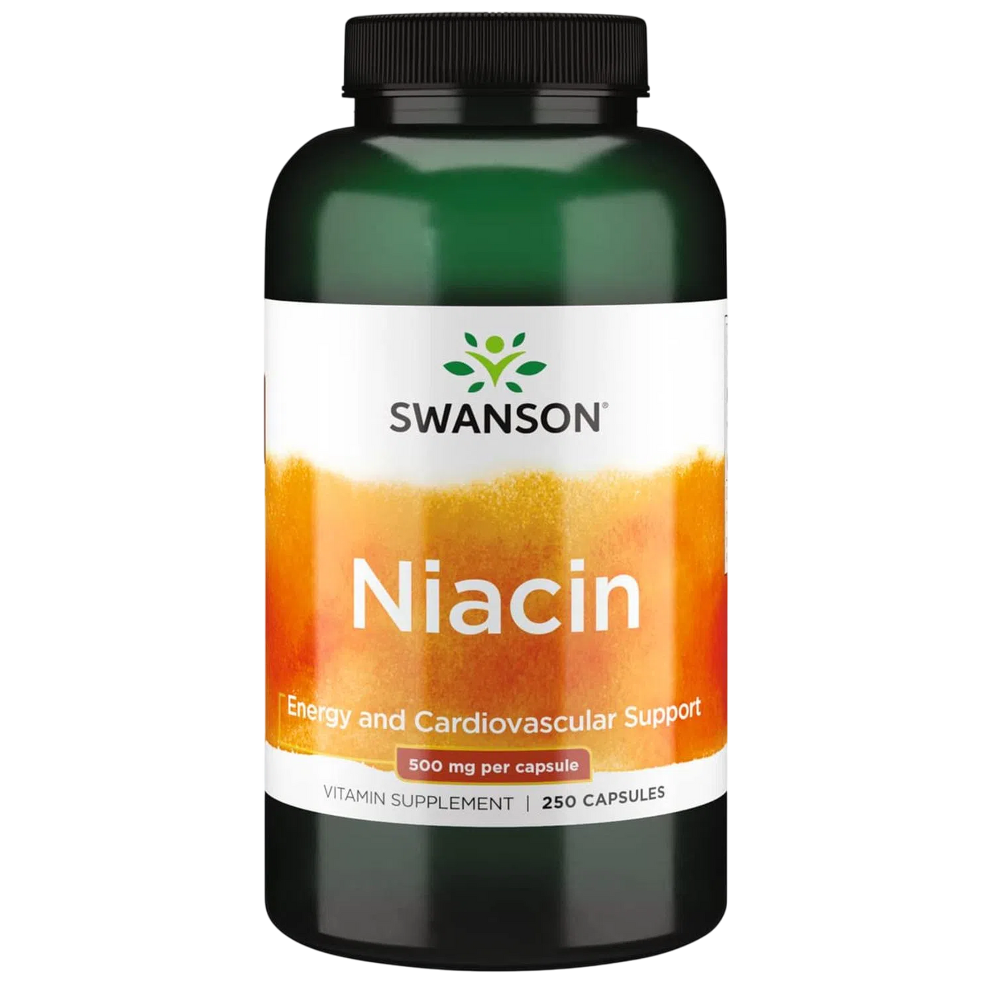 Niacina 500mg (Apoyo Cardiovascular), 250 Caps – Swanson-Wellu