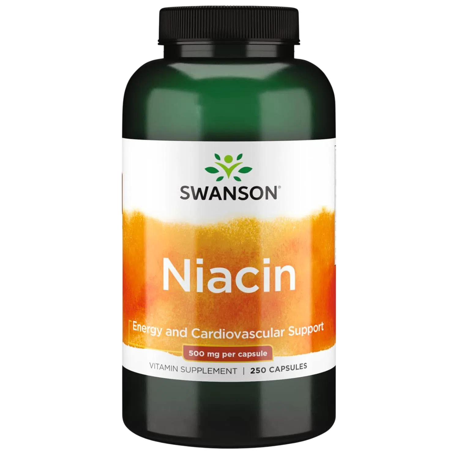 Niacina 500mg (Apoyo Cardiovascular), 250 Caps – Swanson-Wellu