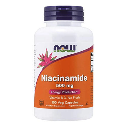 Niacinamide 500mg, 100 Caps-Wellu