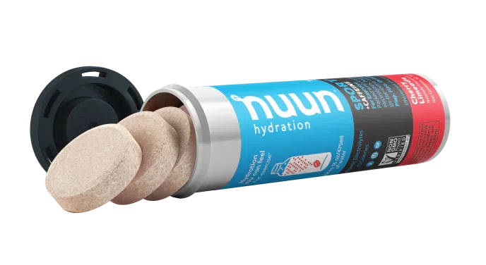 Nuun Sport Hydration + Caffeine, Cherry Limeade, 55gr (1 pza)-Wellu