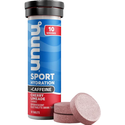 Nuun Sport Hydration + Caffeine, Cherry Limeade, 55gr (1 pza)-Wellu