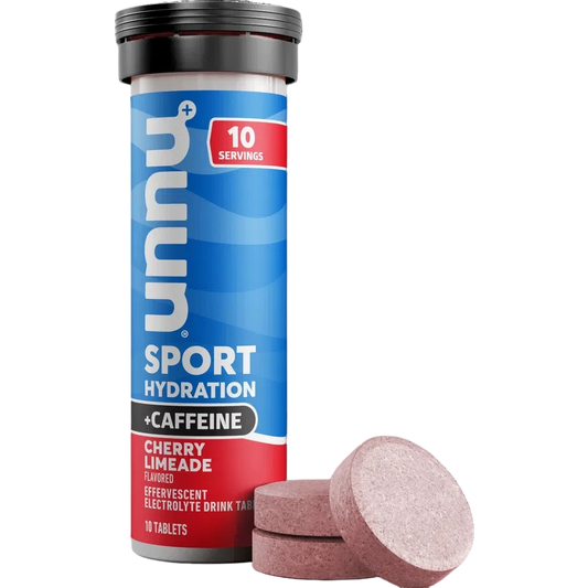 Nuun Sport Hydration + Caffeine, Cherry Limeade, 55gr (1 pza)-Wellu