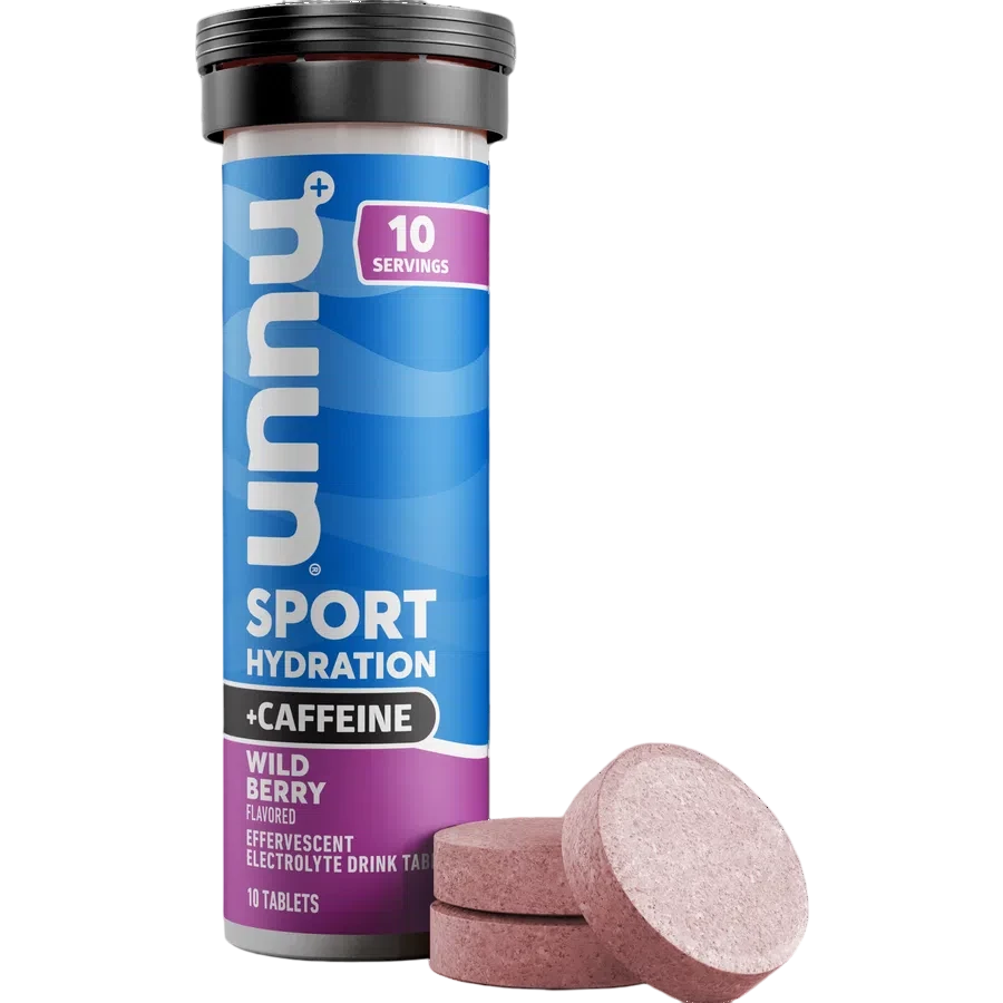 Nuun Sport Hydration + Caffeine, Wild Berry, 55gr (1 pza)-Wellu