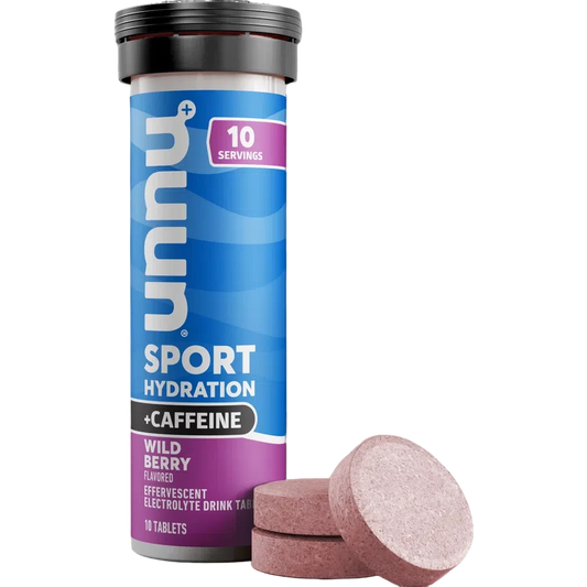 Nuun Sport Hydration + Caffeine, Wild Berry, 55gr (1 pza)-Wellu