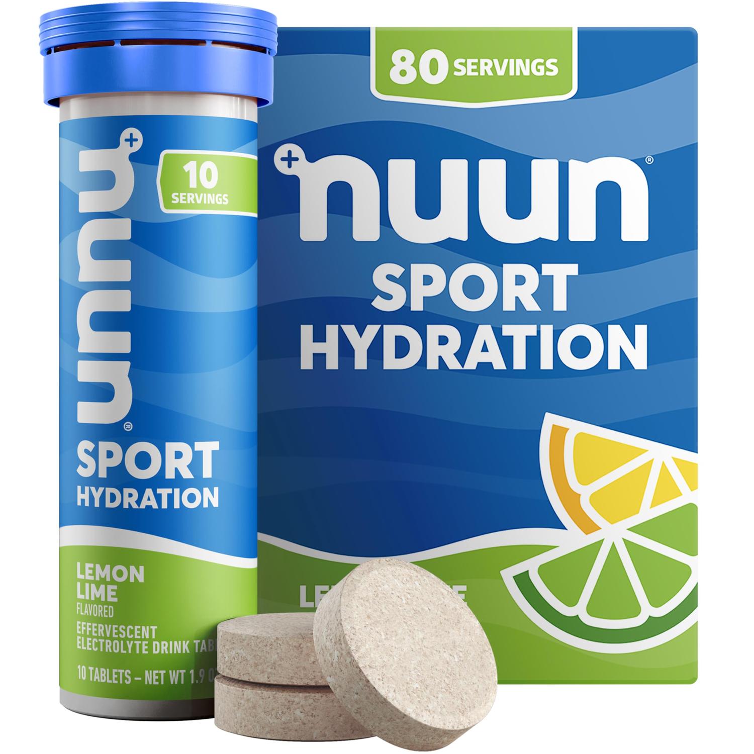 Nuun Sport Hydration Lemon Lime, 55gr c/8 pz-Wellu