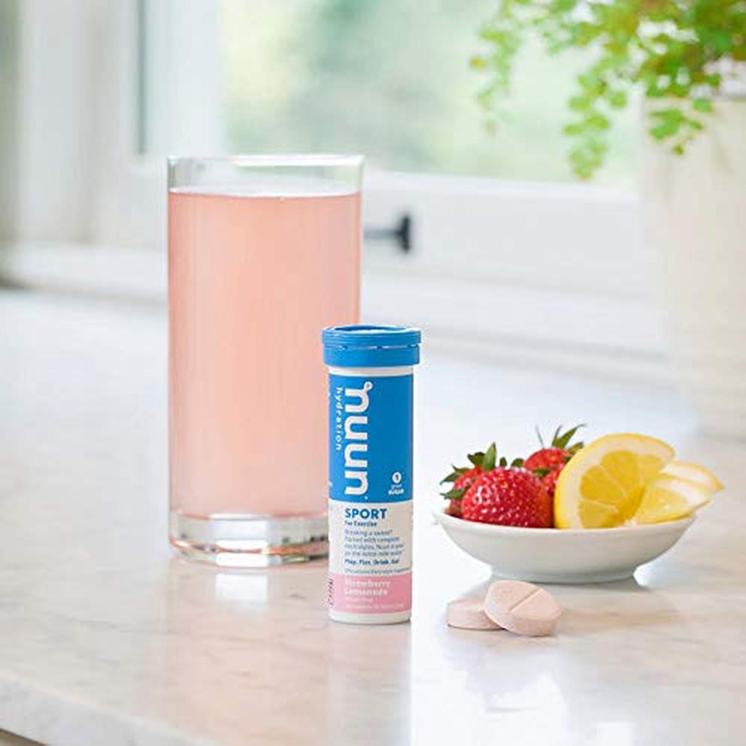 Nuun Sport Hydration Strawberry Lemonade, 55gr (1 pza)-Wellu