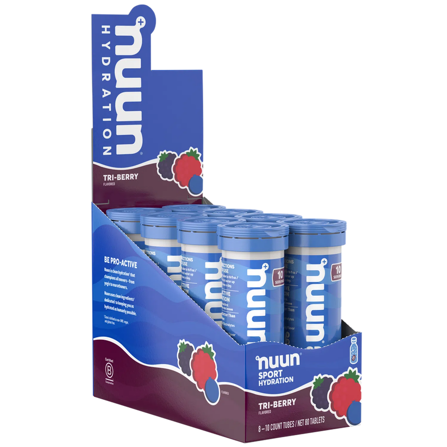 Nuun Sport Hydration Tri-Berry, 55gr c/8 pz-Wellu