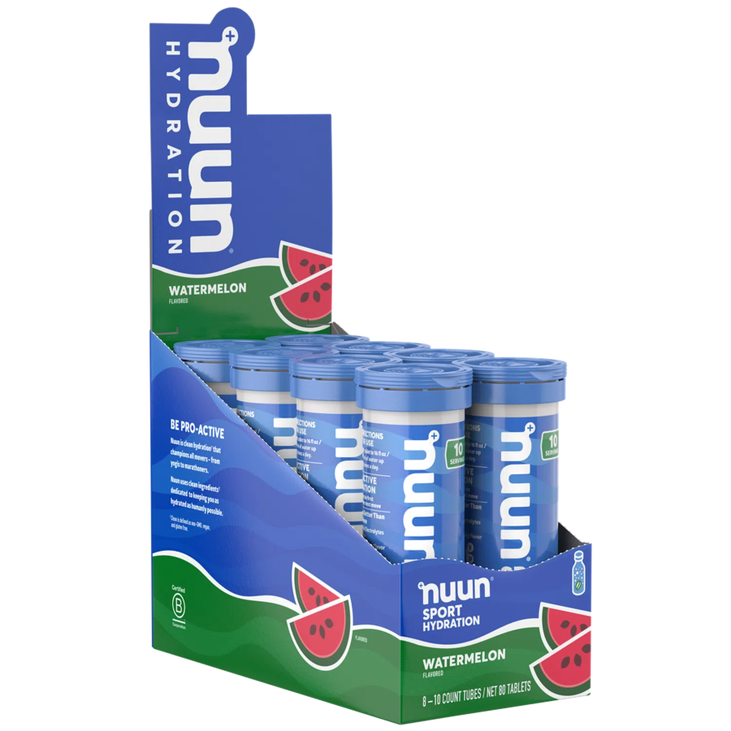 Nuun Sport Hydration Watermelon, 55gr c/8 pz-Wellu