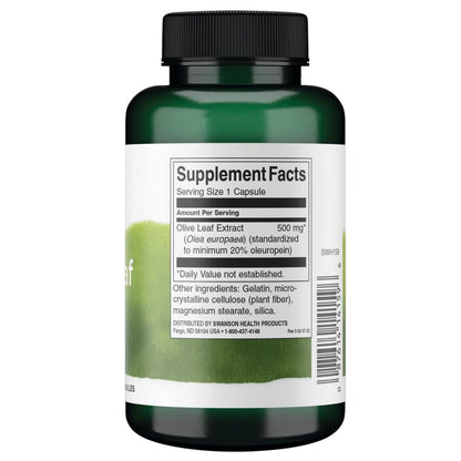 Olive Leaf Extract, 100 Capsulas – Swanson-Wellu