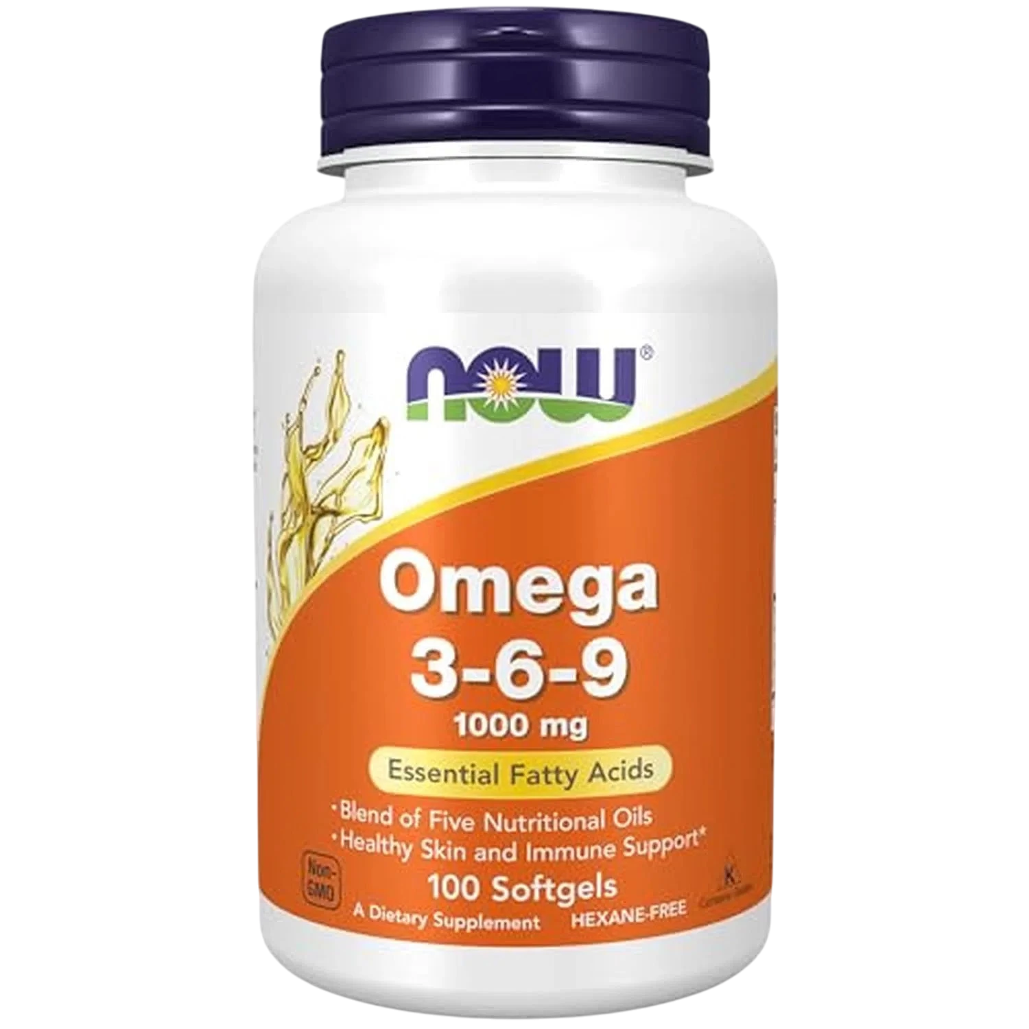 Omega 3-6-9 de 1000 mg, 100 Softgels – NOW Foods-Wellu