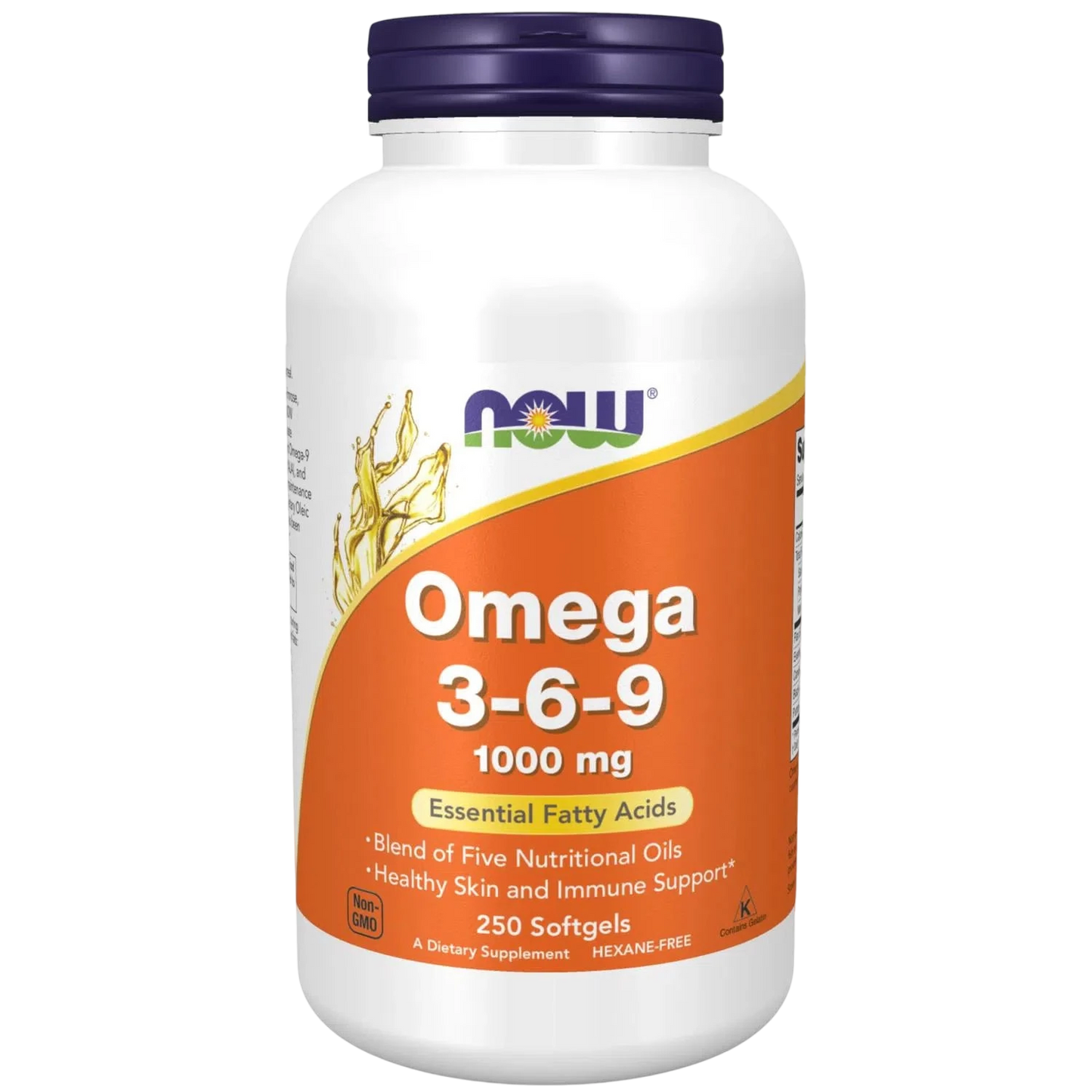 Omega 3-6-9 de 1000 mg, 250 Softgels – NOW Foods-Wellu