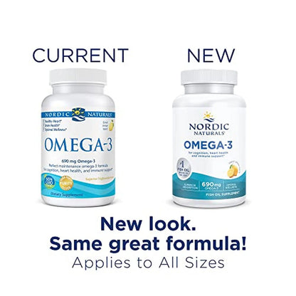 Omega 3 (690 mg), 180 Softgels – Nordic Naturals-Wellu