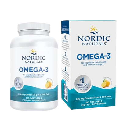 Omega 3 (690 mg), 180 Softgels – Nordic Naturals-Wellu