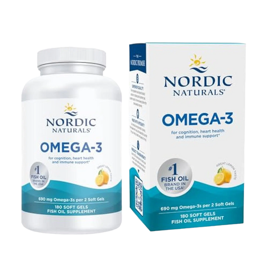 Omega 3 (690 mg), 180 Softgels – Nordic Naturals-Wellu