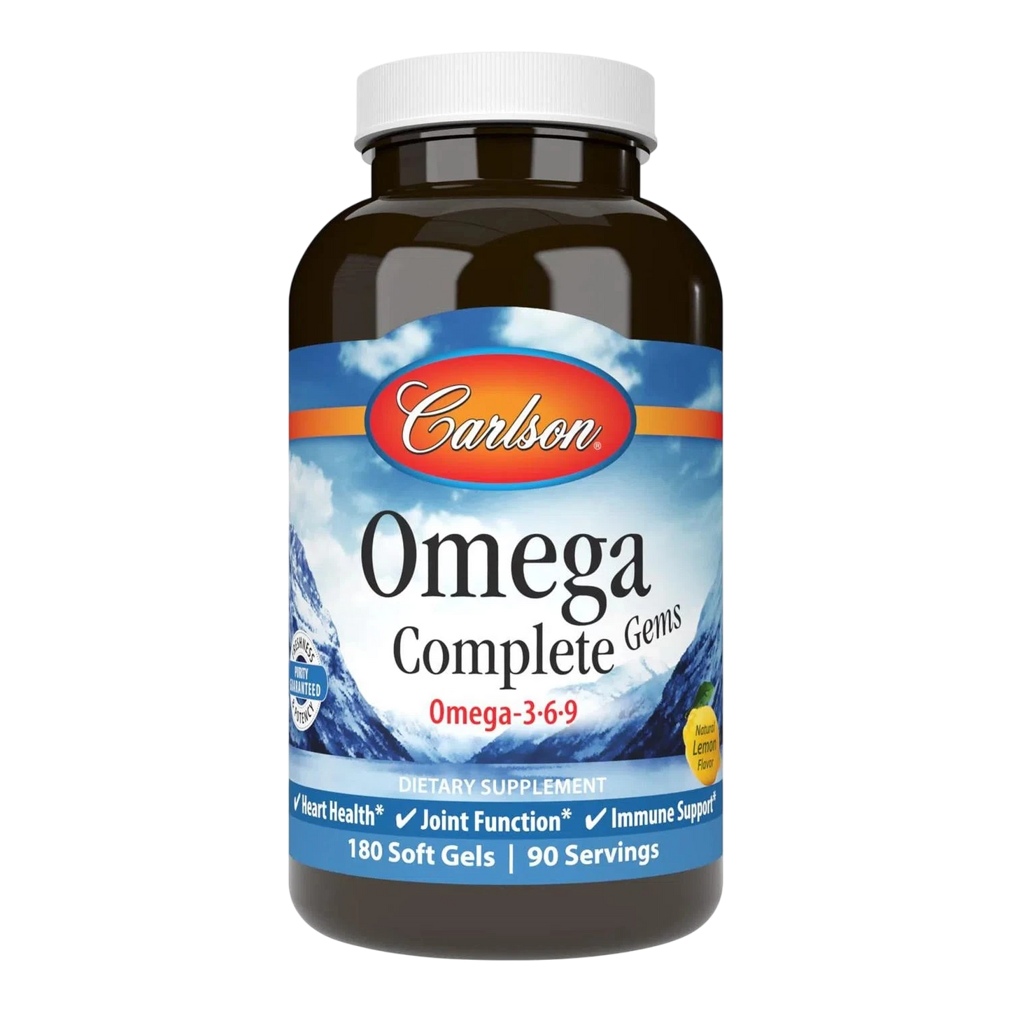 Omega Complete Gems (Omega 3-6-9), 180 Caps – Carlson Labs-Wellu