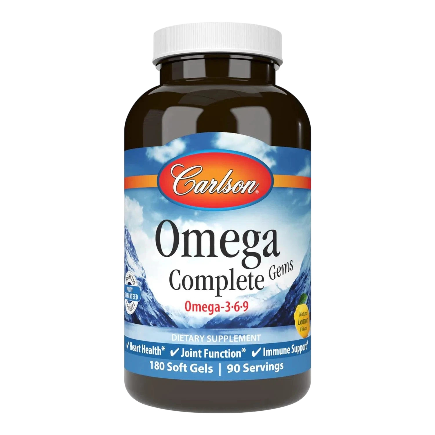 Omega Complete Gems (Omega 3-6-9), 180 Caps – Carlson Labs-Wellu