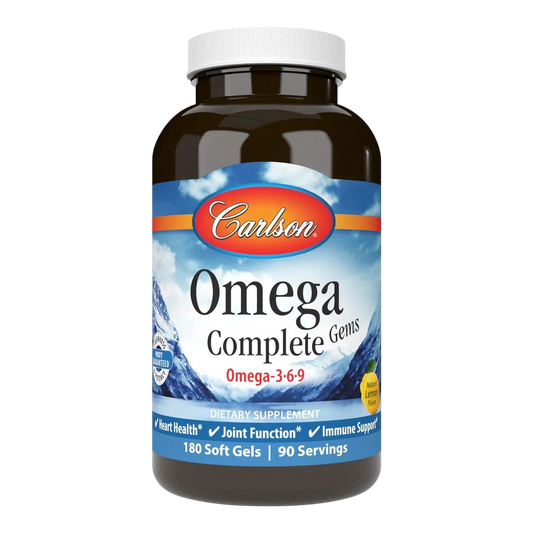 Omega Complete Gems (Omega 3-6-9), 180 Caps – Carlson Labs-Wellu