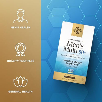 One Daily Multi 50+ Hombre Multivitamínico, 60 Caps – Solgar-Wellu