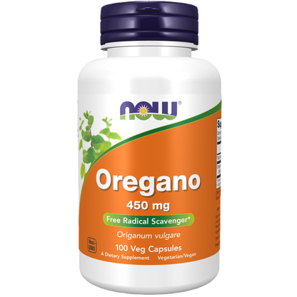 Orégano 450mg, 100 cápsulas – NOW Foods