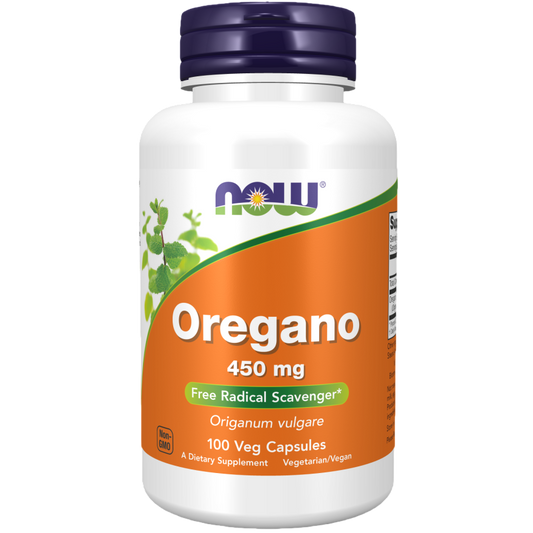 Orégano 450mg, 100 cápsulas – NOW Foods