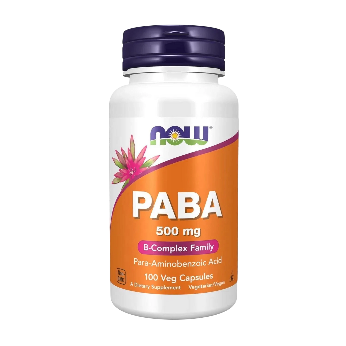 PABA 100 Caps 500mg – NOW Foods-Wellu