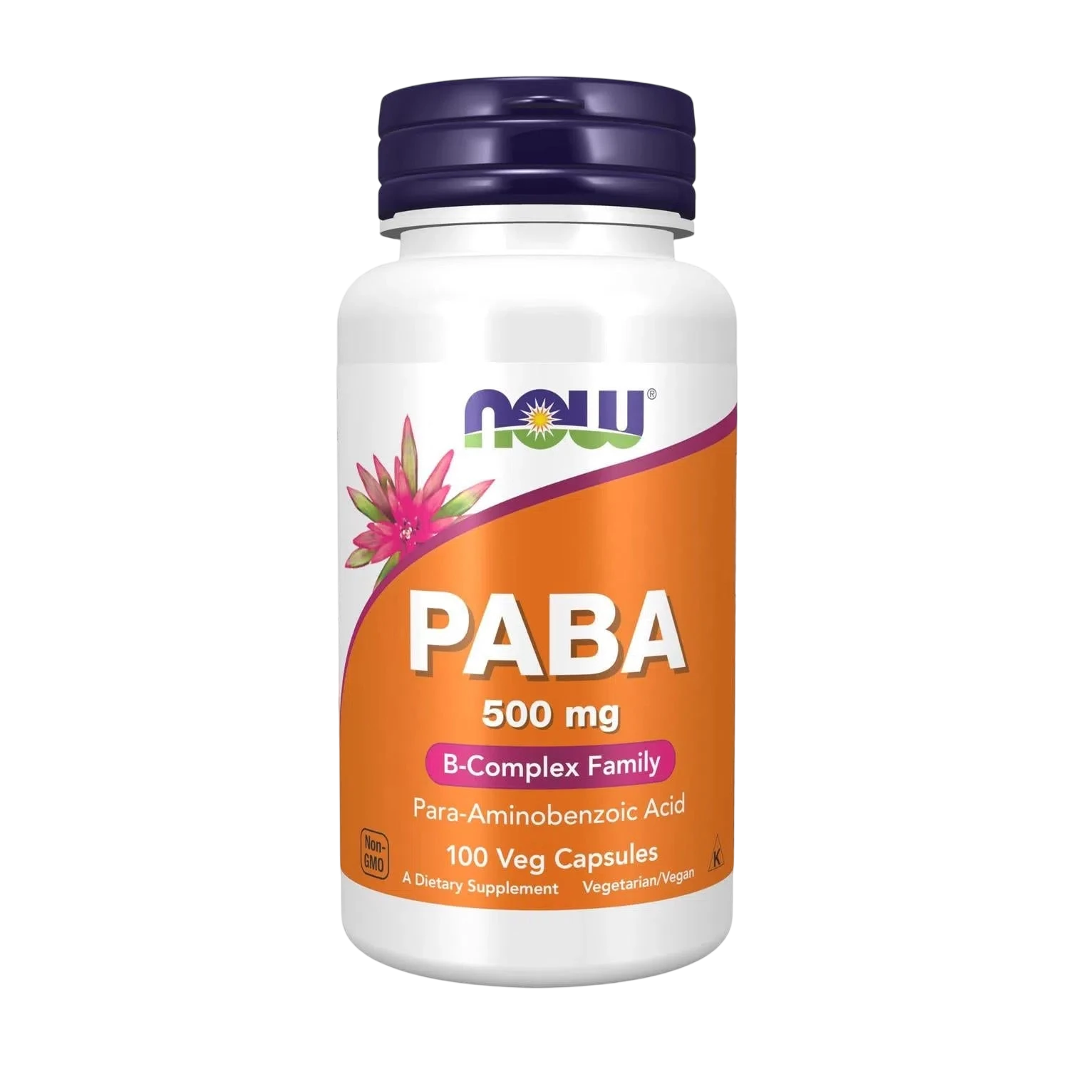 PABA 100 Caps 500mg – NOW Foods-Wellu