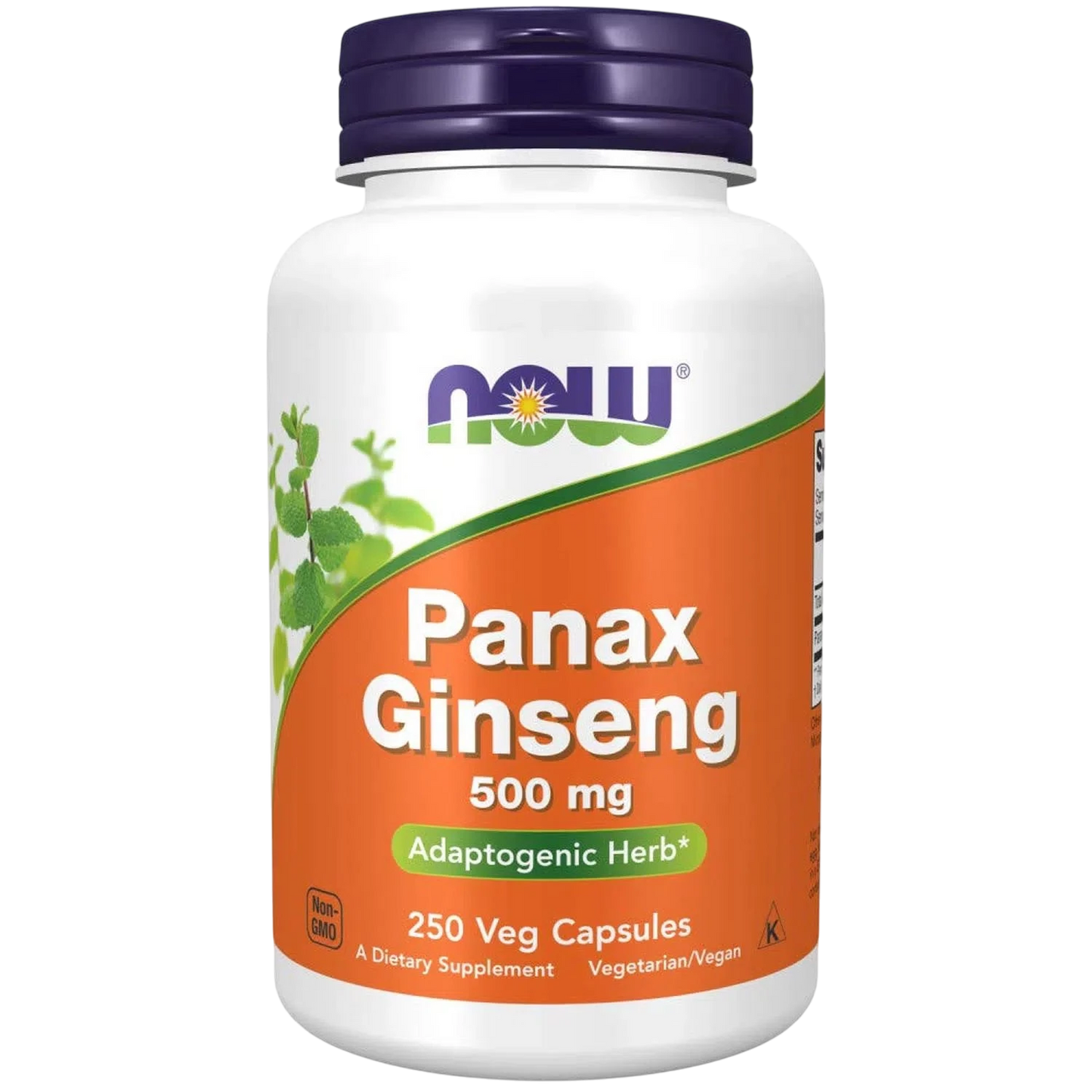 Panax Ginseng de 500 mg, 250 Cápsulas Veg – NOW Foods-Wellu