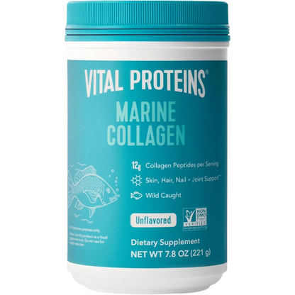 Péptidos de Colágeno Marino 12g Sin sabor, 221g (7.8 oz) – Vital Proteins-Wellu