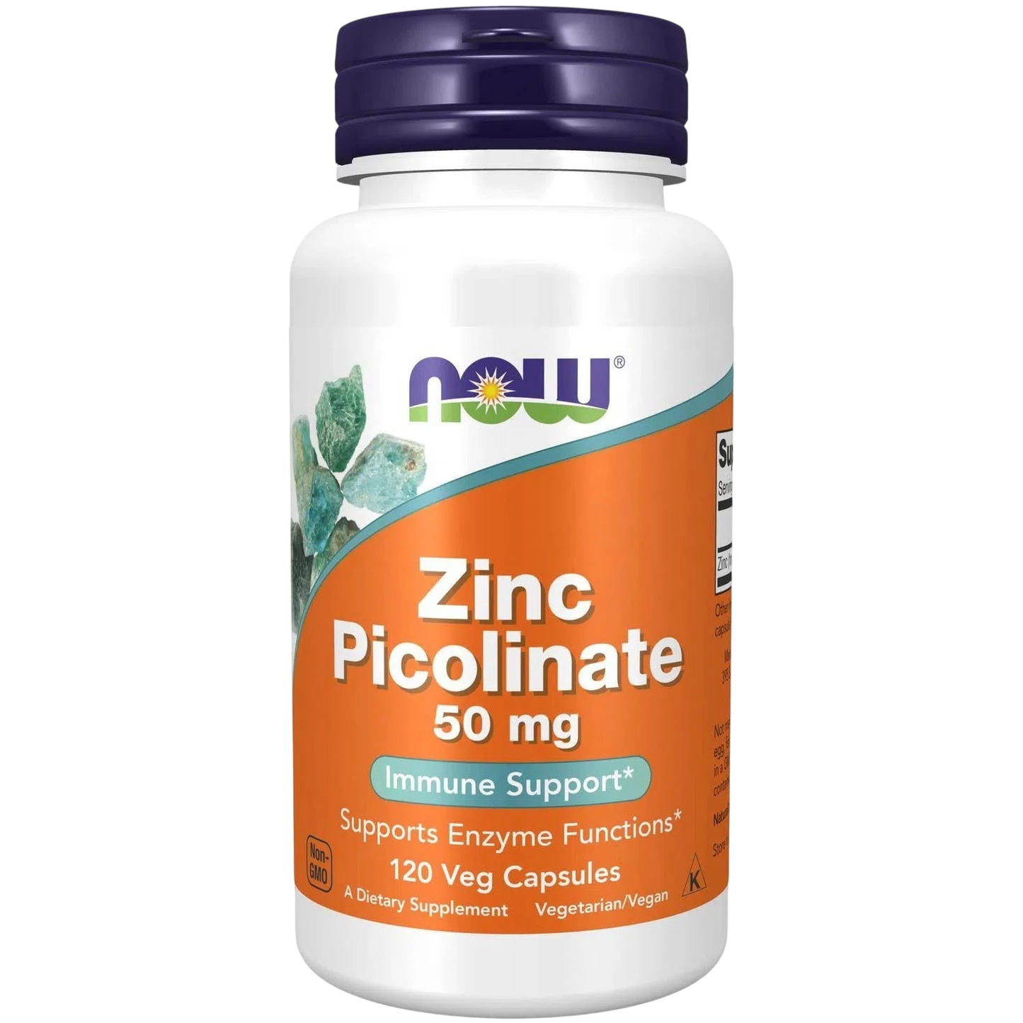 Picolinato de Zinc de 50 mg, 120 cápsulas vegetales – NOW Foods-Wellu