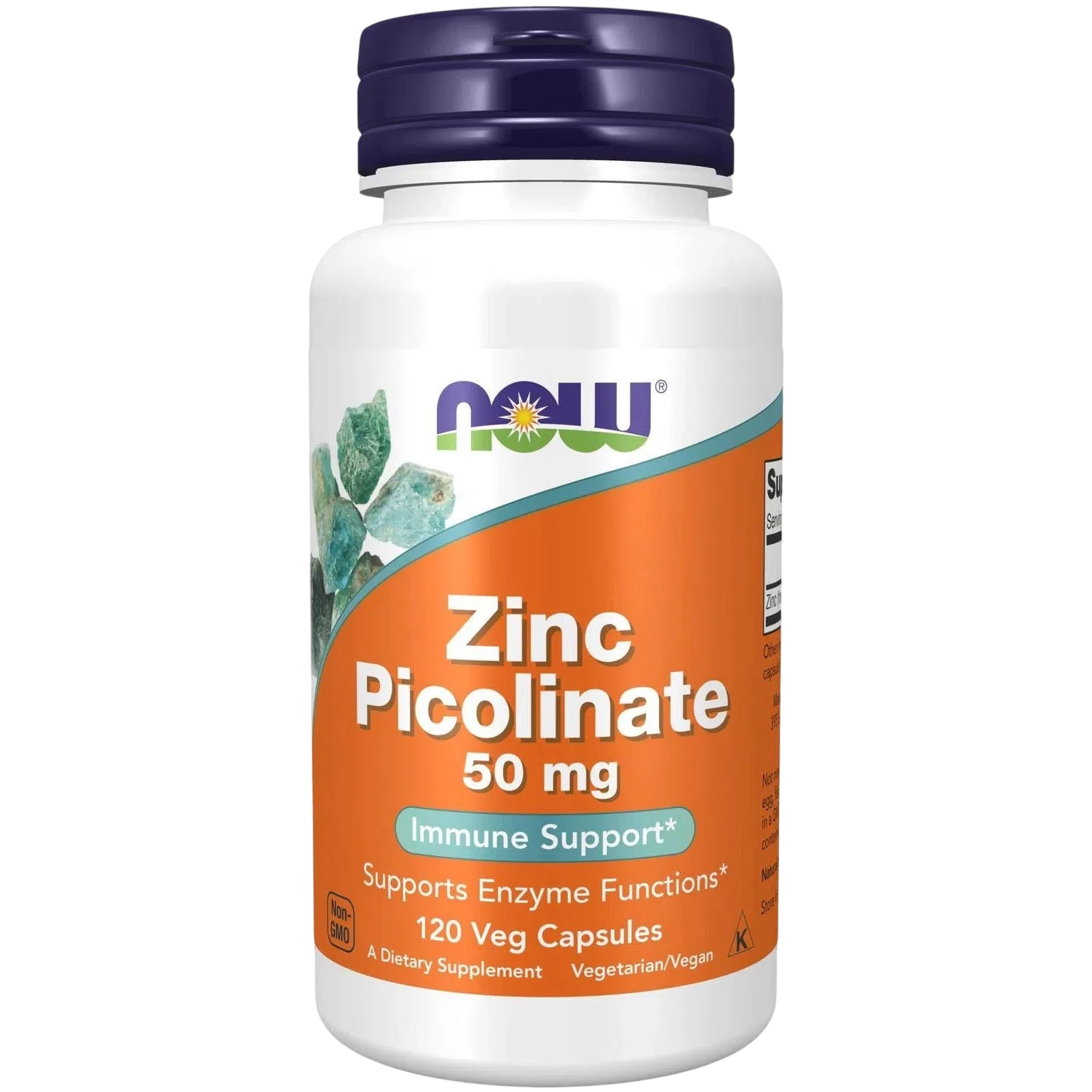 Picolinato de Zinc de 50 mg, 120 cápsulas vegetales – NOW Foods-Wellu