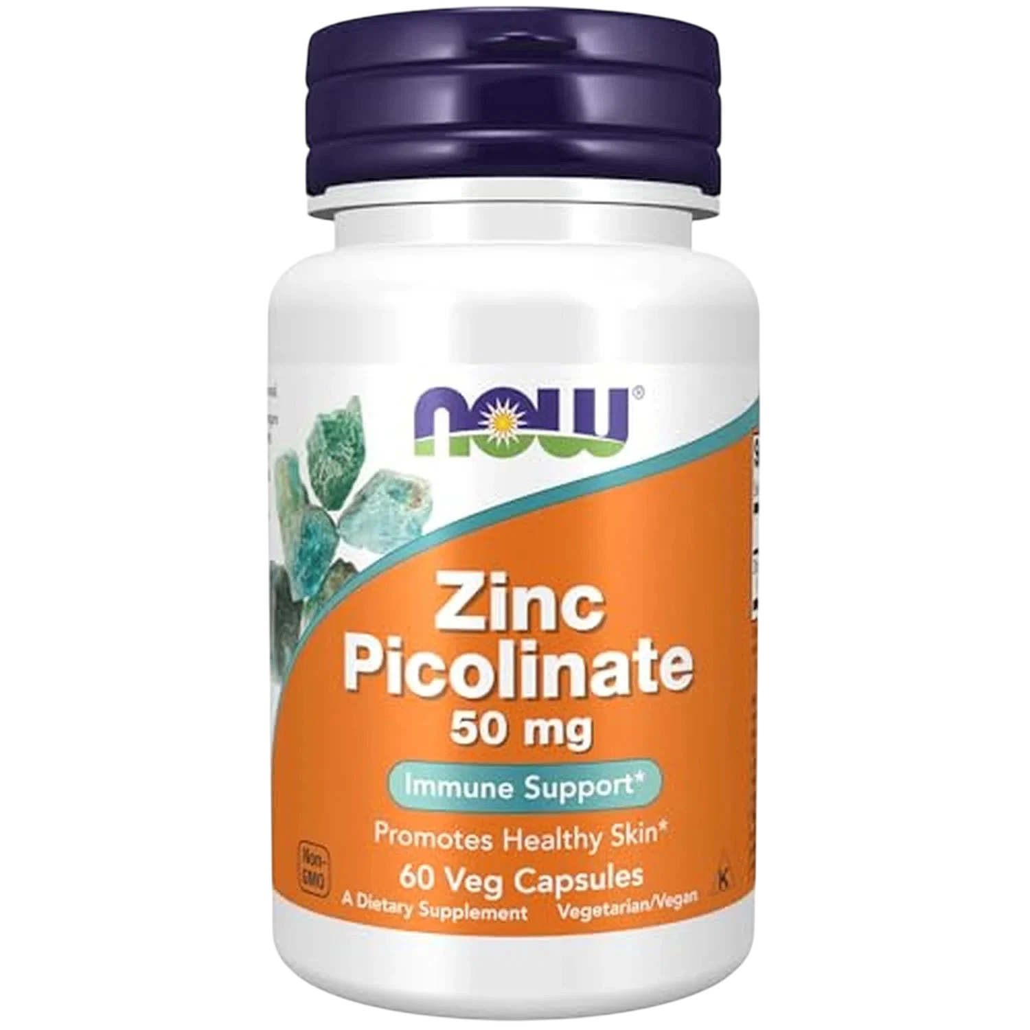 Picolinato de Zinc de 50 mg, 60 cápsulas vegetales – NOW Foods-Wellu