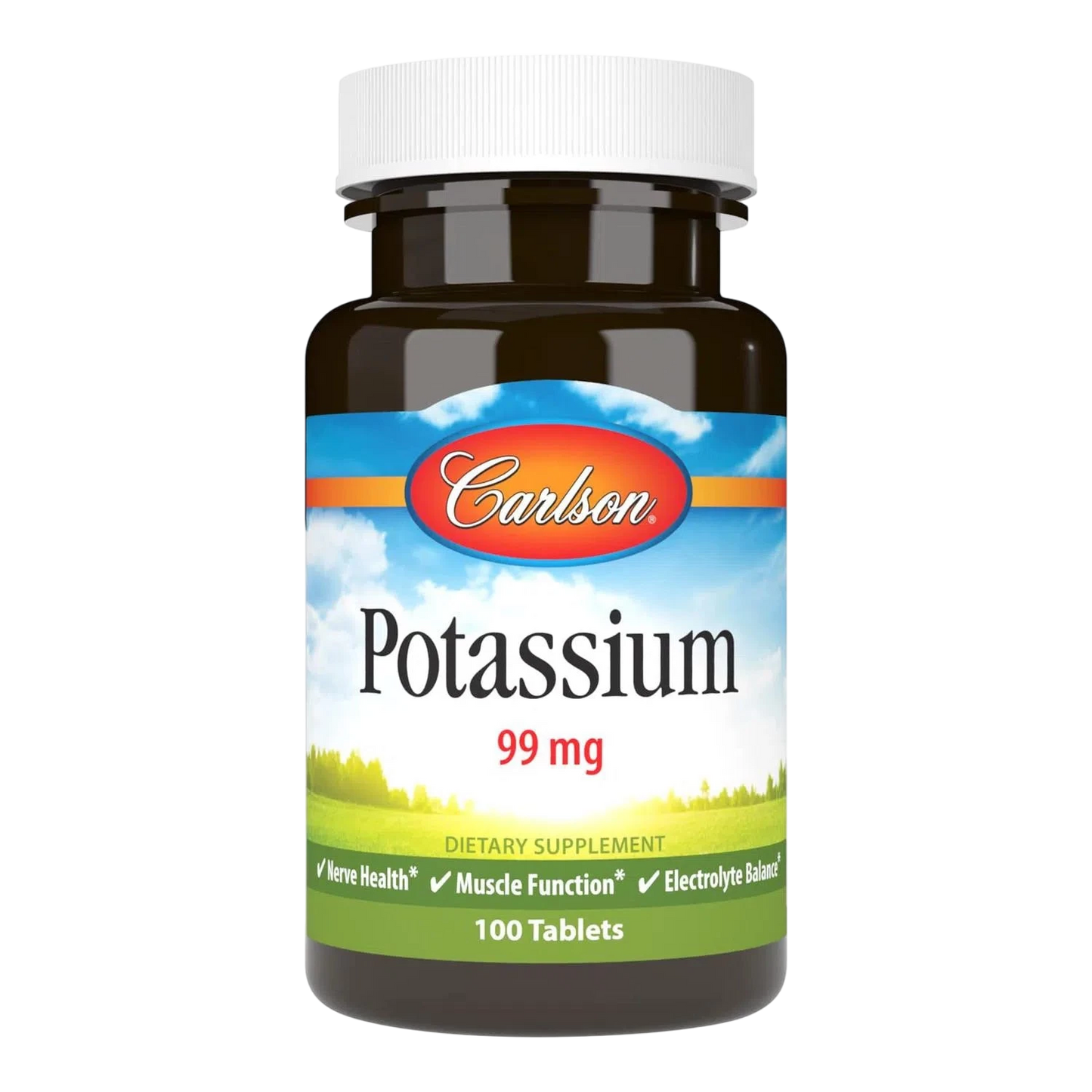 Potasio 99 mg, 100 Tabletas – Carlson Labs-Wellu