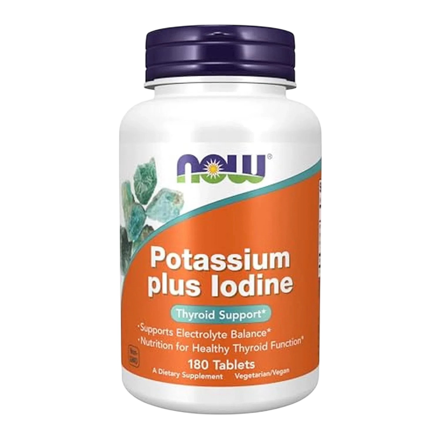 Potasio y Yodo, 180 Tabs – NOW Foods-Wellu