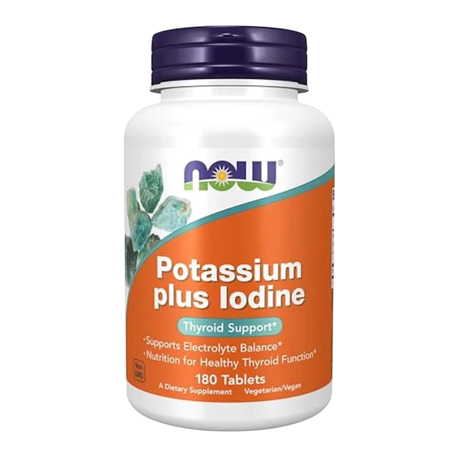 Potasio y Yodo, 180 Tabs – NOW Foods-Wellu