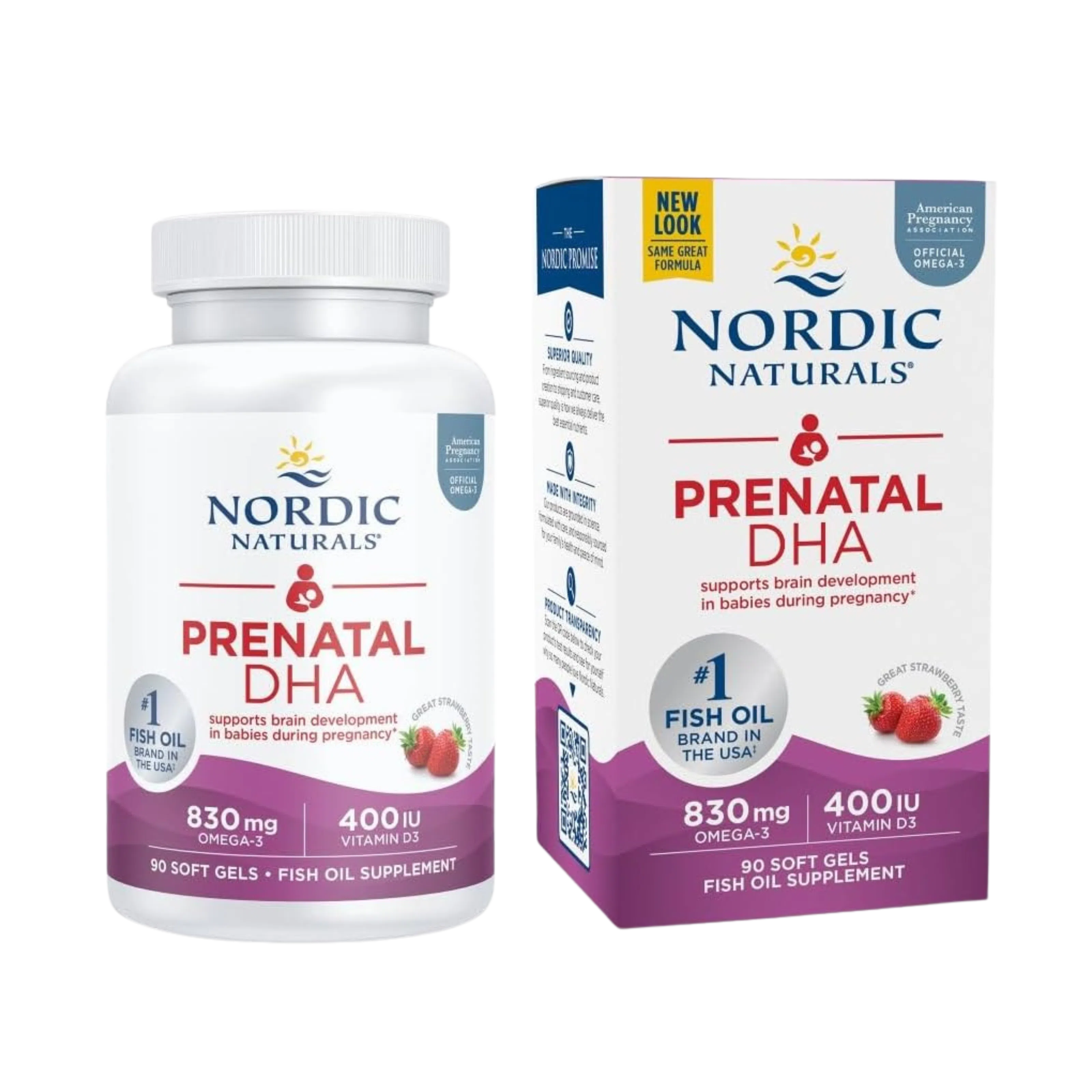 Prenatal DHA, 90 Soft Gels – Nordic Naturals-Wellu