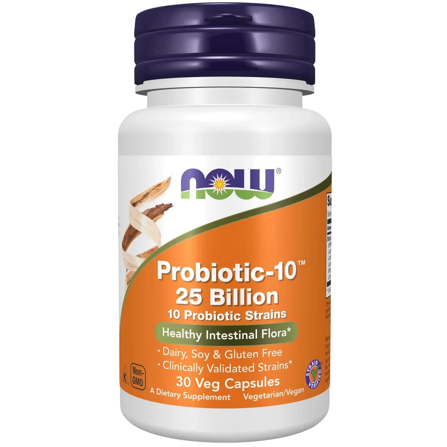 Probiotic-10™ 25 mil millones de vegetales, 30 Veg Caps – NOW Foods-Wellu