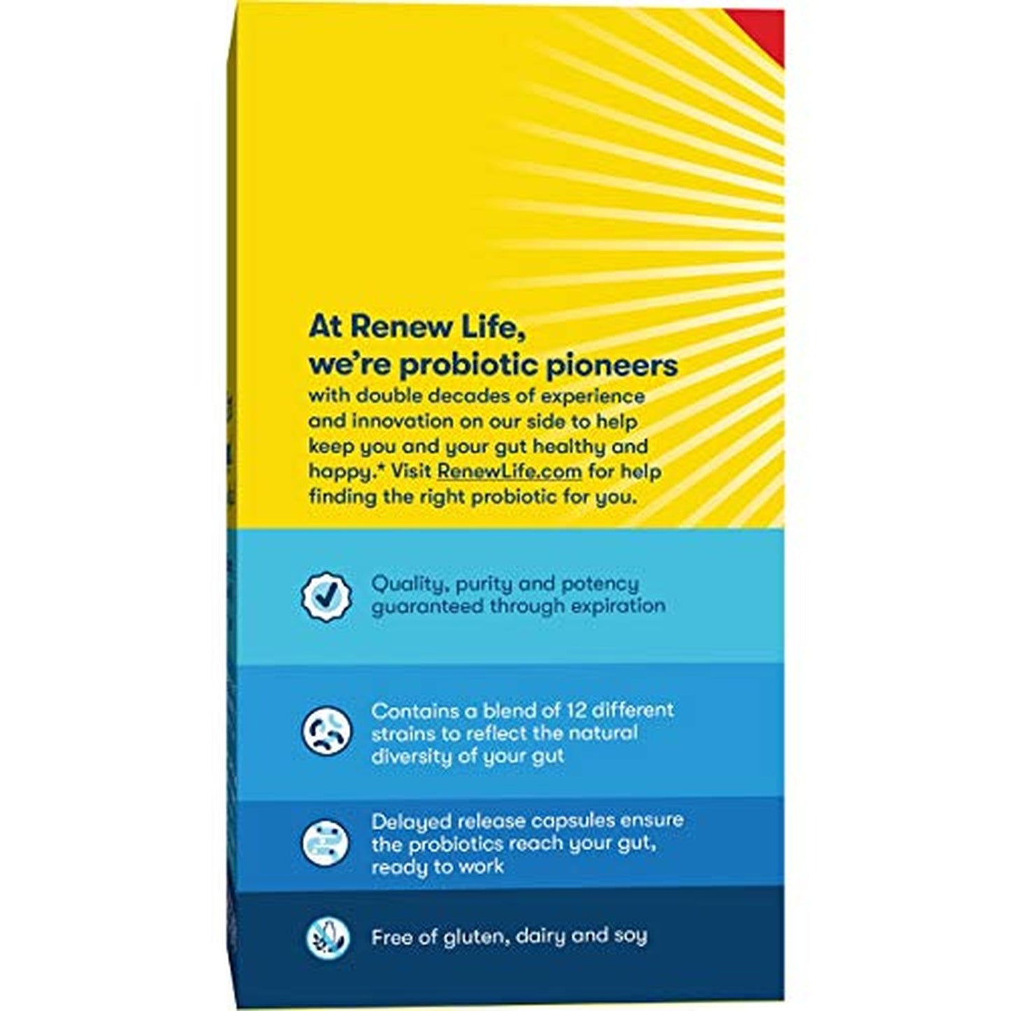 Probióticos Ultimate Flora cuidado extra, 30 caps – Renew Life-Wellu