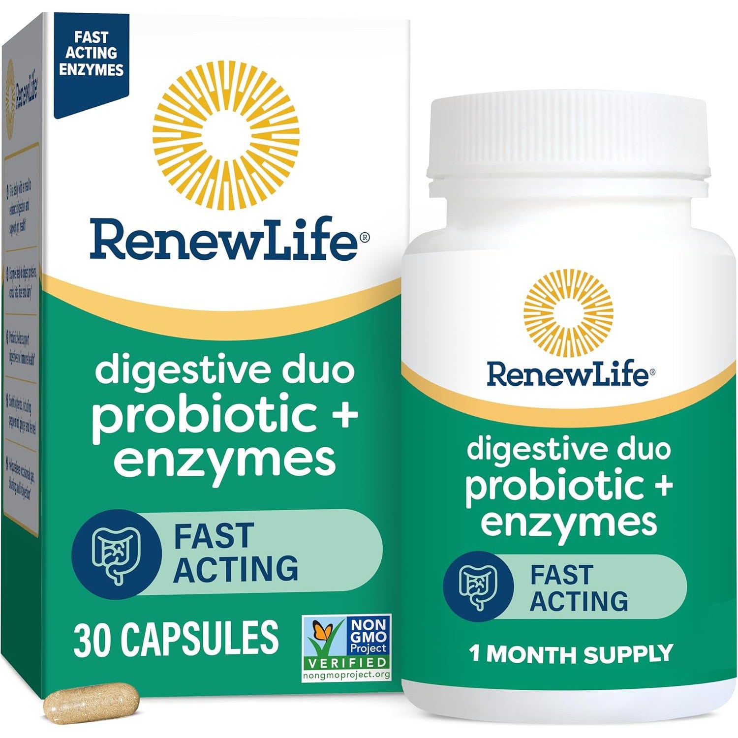 Probióticos para mujer L. Rhamnosus GG, 25 billones de UFC, 50 unidades – Renew Life-Wellu