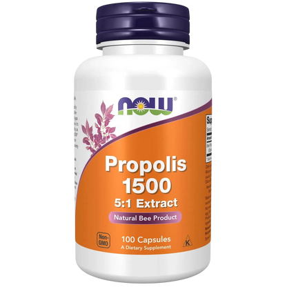 Propóleo 1500 , 100 Capsules – NOW Foods-Wellu