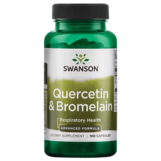 Quercetin y Bromelaina (Salud Respiratoria), 100 Cap – Swanson-Wellu