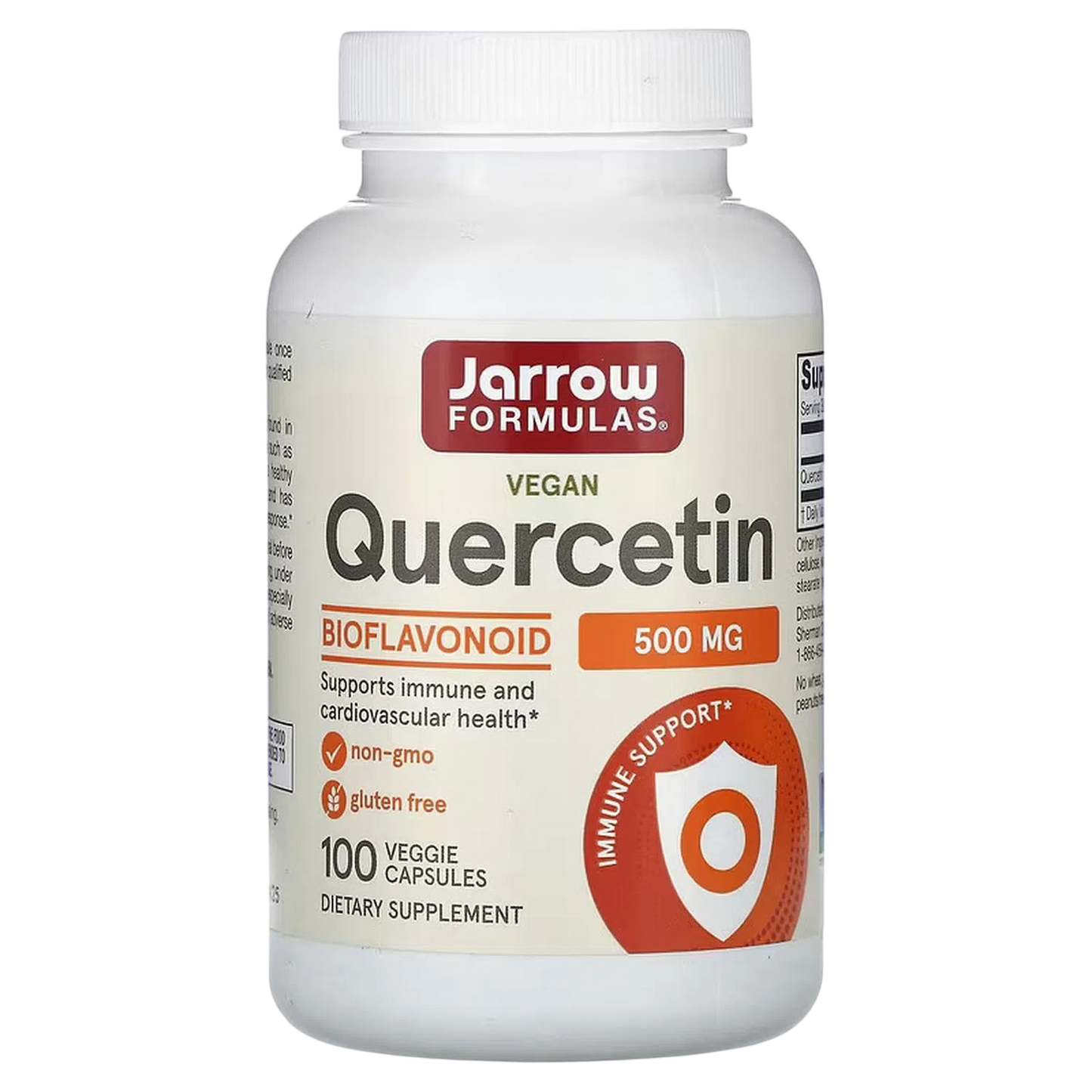 Quercetina Vegana 500mg, 100 Cápsulas Veg – Jarrow Formulas-Wellu